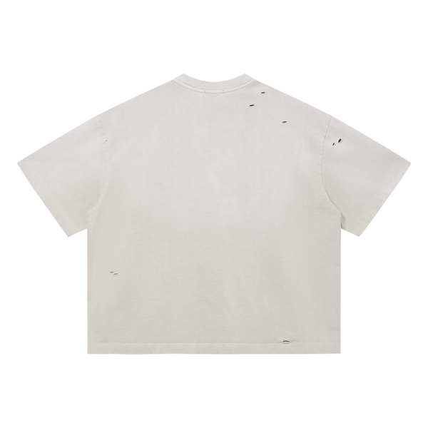 Japanese see no evil distressed T
